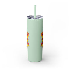 Vibrant Mandala Skinny Tumbler - Hot & Cold Drinks Mug - Blululi