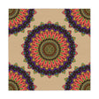 Vibrant Mandala Tablecloth - Black Background Home Decor - Blululi