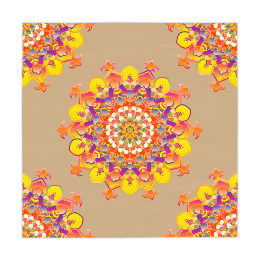 Vibrant Mandala Tablecloth - Bohemian Decor Home Decor - Blululi