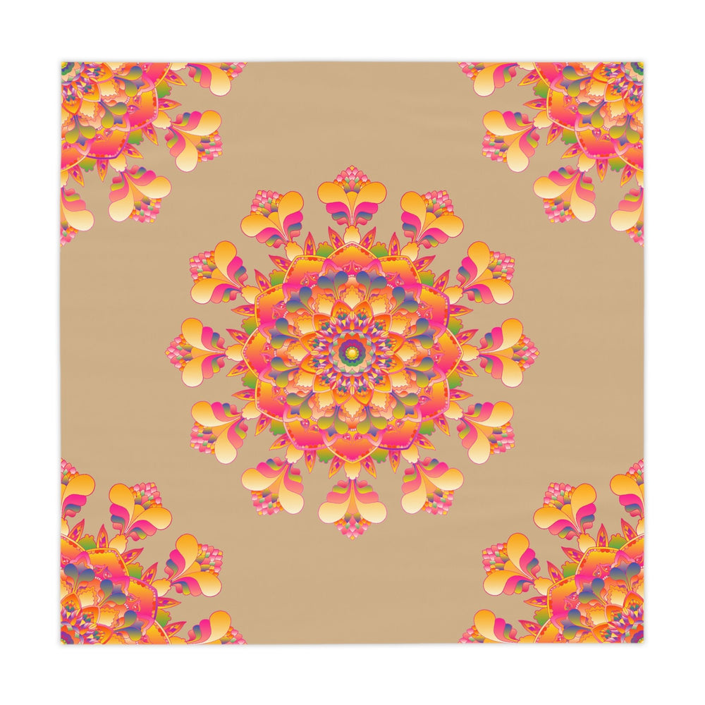 Vibrant Mandala Tablecloth - Colorful Sand Art Home Decor - Blululi