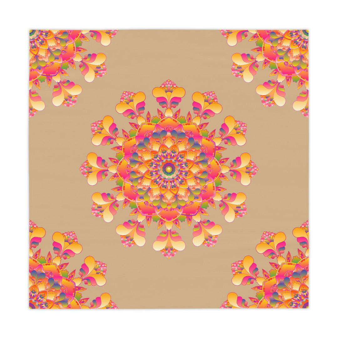 Vibrant Mandala Tablecloth - Colorful Sand Art Home Decor - Blululi