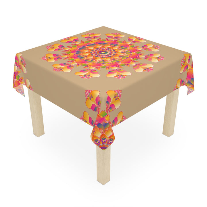Vibrant Mandala Tablecloth - Colorful Sand Art Home Decor - Blululi