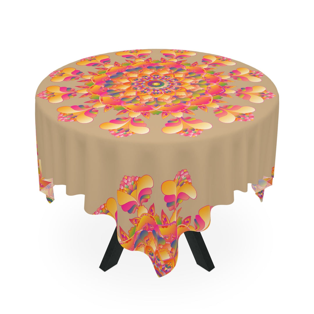 Vibrant Mandala Tablecloth - Colorful Sand Art Home Decor - Blululi