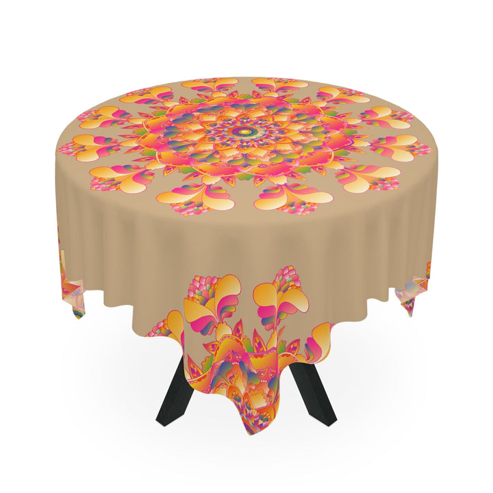 Vibrant Mandala Tablecloth - Colorful Sand Art Home Decor - Blululi