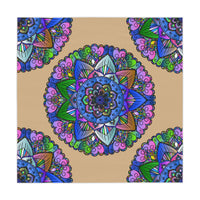 Vibrant Mandala Tablecloth - Indian Art Decor Home Decor - Blululi