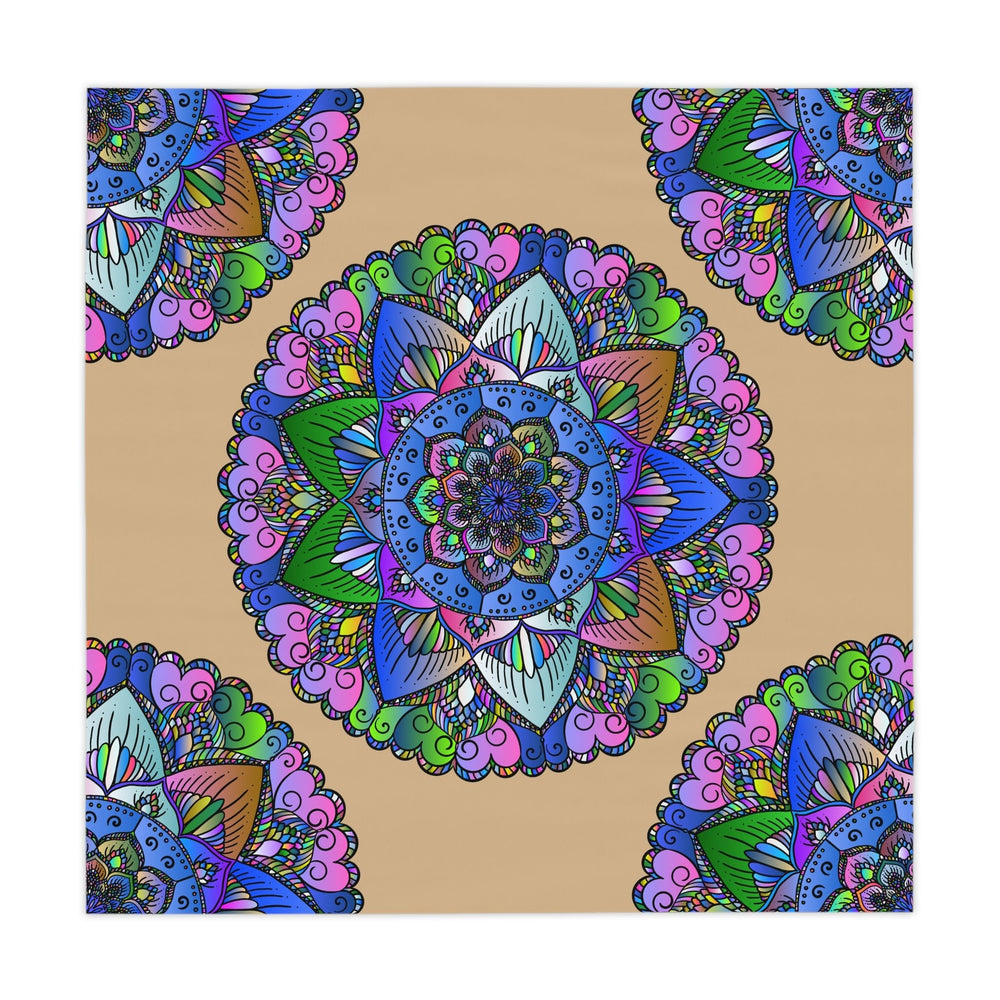 Vibrant Mandala Tablecloth - Indian Art Decor Home Decor - Blululi