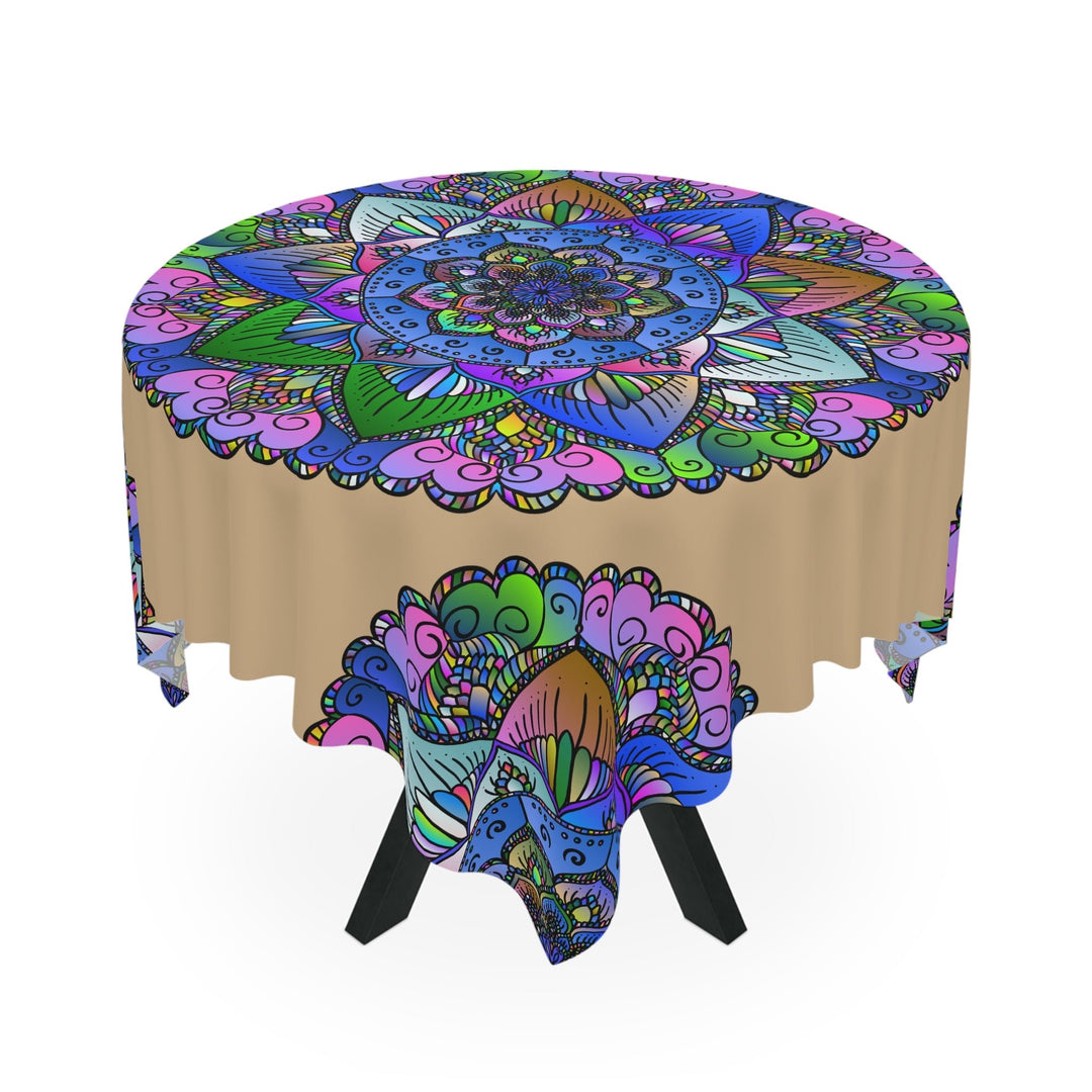 Vibrant Mandala Tablecloth - Indian Art Decor Home Decor - Blululi