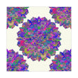 Vibrant Mandala Tablecloth - Ivory, Boho Decor Home Decor - Blululi