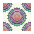Vibrant Mandala Tablecloth - Ivory, Hand - Painted Style Home Decor - Blululi