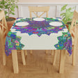 Vibrant Mandala Tablecloth - Ivory Home Decor - Blululi