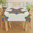 Vibrant Mandala Tablecloth - Ivory Home Decor - Blululi