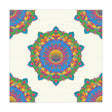 Vibrant Mandala Tablecloth - Ivory Home Decor - Blululi