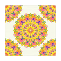 Vibrant Mandala Tablecloth - Ivory Home Decor - Blululi