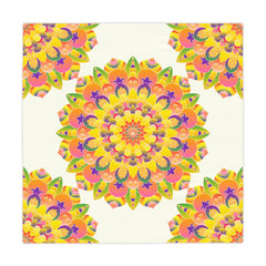 Vibrant Mandala Tablecloth - Ivory Home Decor - Blululi