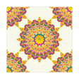 Vibrant Mandala Tablecloth - Ivory Home Decor - Blululi