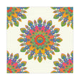 Vibrant Mandala Tablecloth, Ivory - Intricate Design Home Decor - Blululi