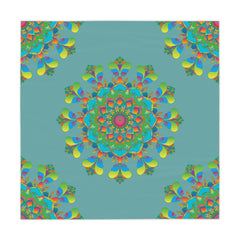 Vibrant Mandala Tablecloth - Sage Green Home Decor - Blululi