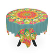 Vibrant Mandala Tablecloth - Sage Green Home Decor - Blululi