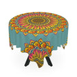 Vibrant Mandala Tablecloth - Sage Green Home Decor - Blululi