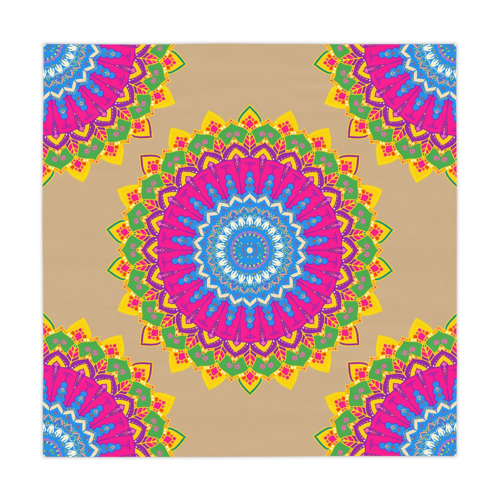 Vibrant Mandala Tablecloth - Sand Art Decor Home Decor - Blululi