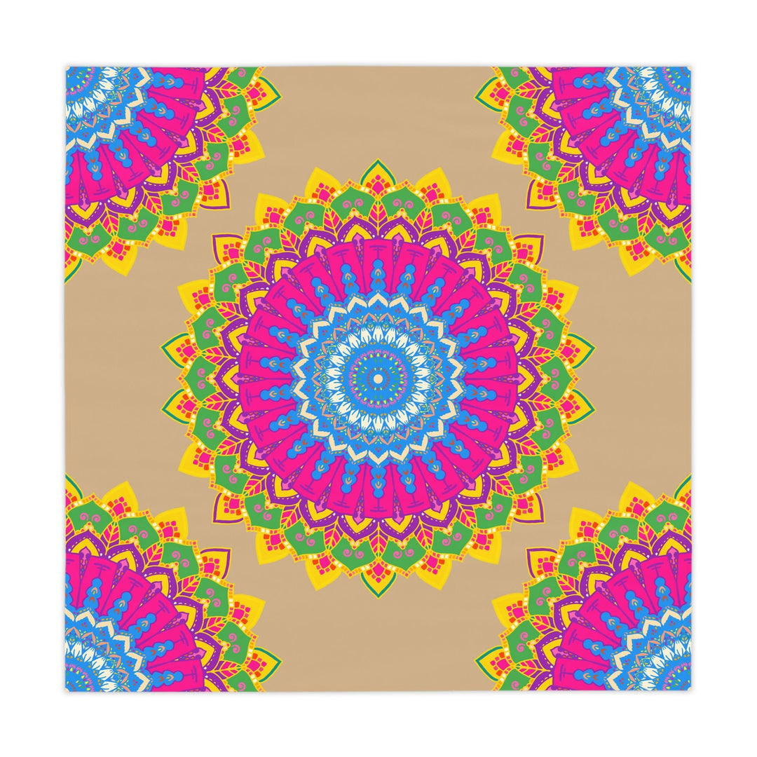 Vibrant Mandala Tablecloth - Sand Art Decor Home Decor - Blululi