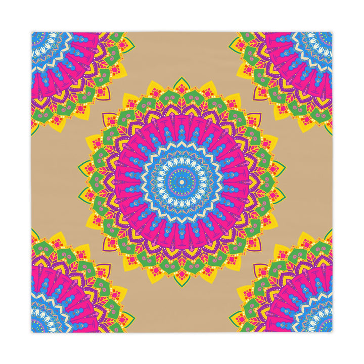 Vibrant Mandala Tablecloth - Sand Art Decor Home Decor - Blululi