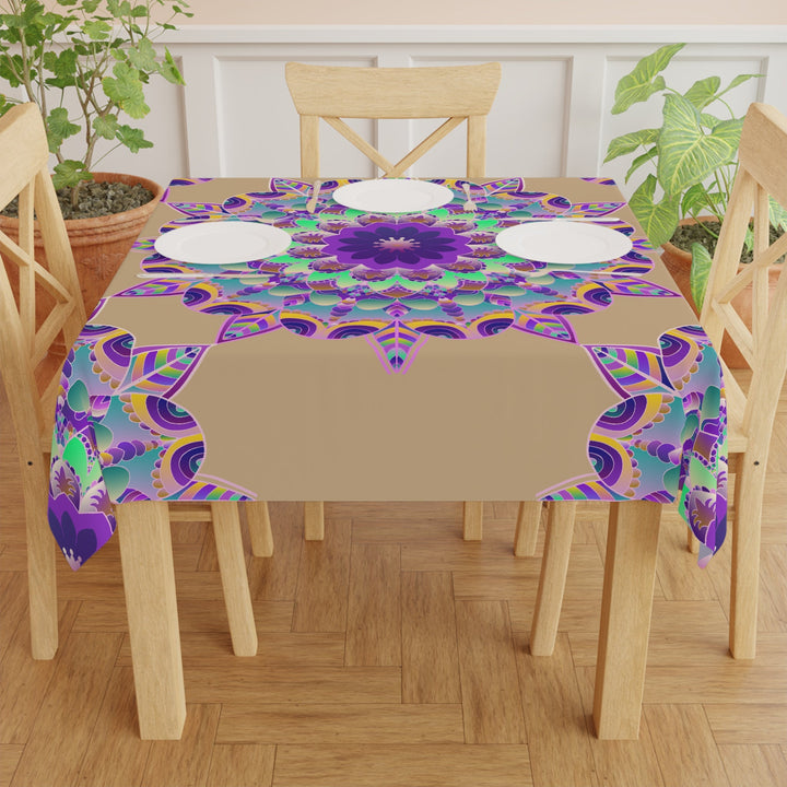 Vibrant Mandala Tablecloth - Sand Art Decor Home Decor - Blululi