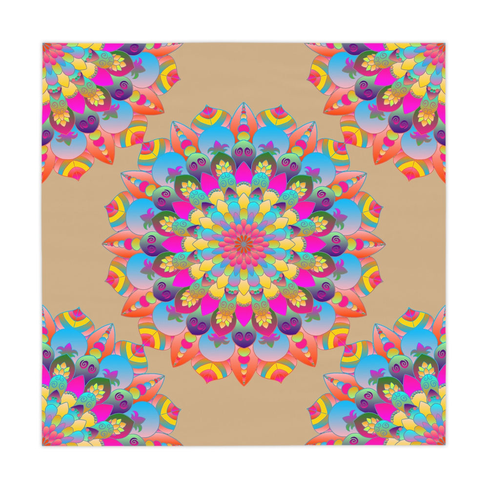 Vibrant Mandala Tablecloth - Sand Art Decor Home Decor - Blululi