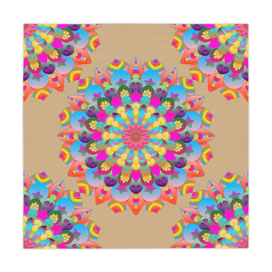 Vibrant Mandala Tablecloth - Sand Art Decor Home Decor - Blululi