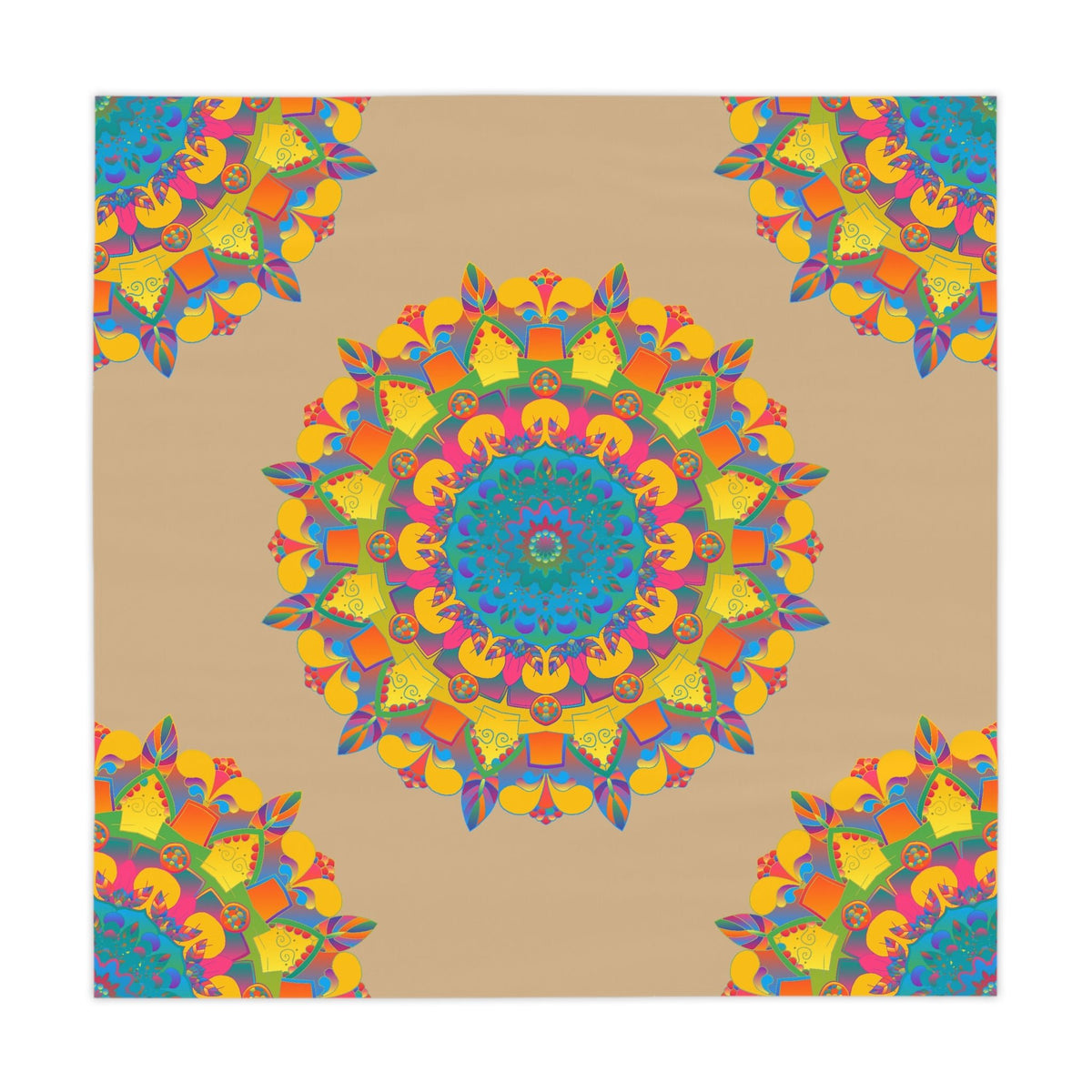 Vibrant Mandala Tablecloth - Sand Art Decor Home Decor - Blululi