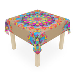 Vibrant Mandala Tablecloth - Sand Art Decor Home Decor - Blululi