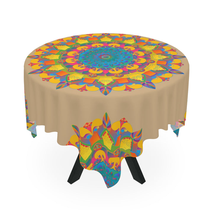 Vibrant Mandala Tablecloth - Sand Art Decor Home Decor - Blululi