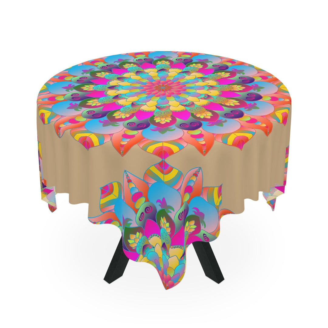 Vibrant Mandala Tablecloth - Sand Art Decor Home Decor - Blululi