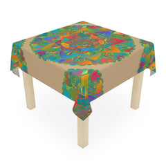 Vibrant Mandala Tablecloth - Sand Art Decor Home Decor - Blululi