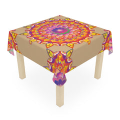 Vibrant Mandala Tablecloth - Sand Art Decor Home Decor - Blululi
