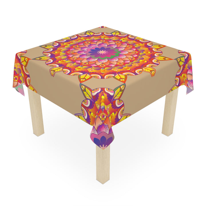 Vibrant Mandala Tablecloth - Sand Art Decor Home Decor - Blululi