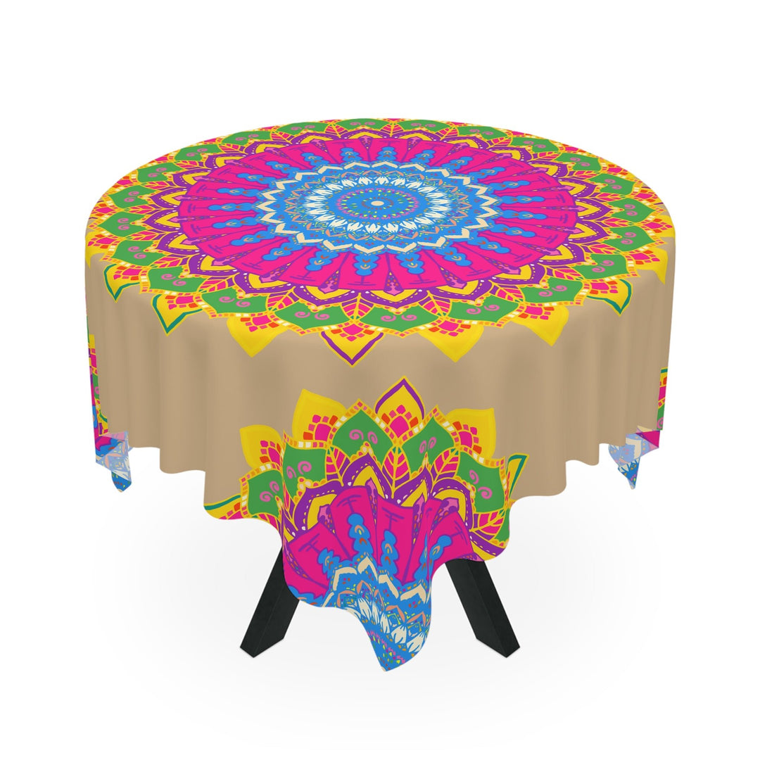 Vibrant Mandala Tablecloth - Sand Art Decor Home Decor - Blululi