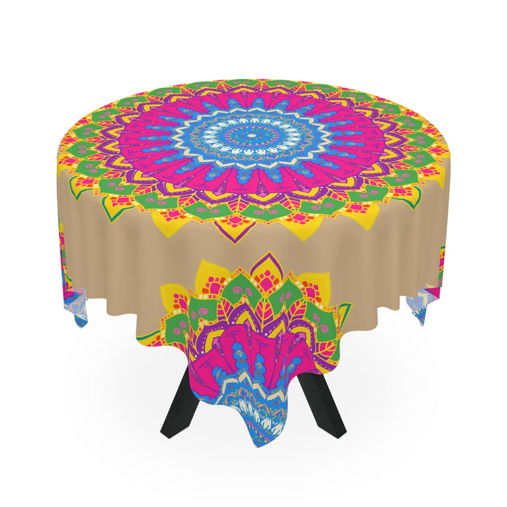 Vibrant Mandala Tablecloth - Sand Art Decor Home Decor - Blululi