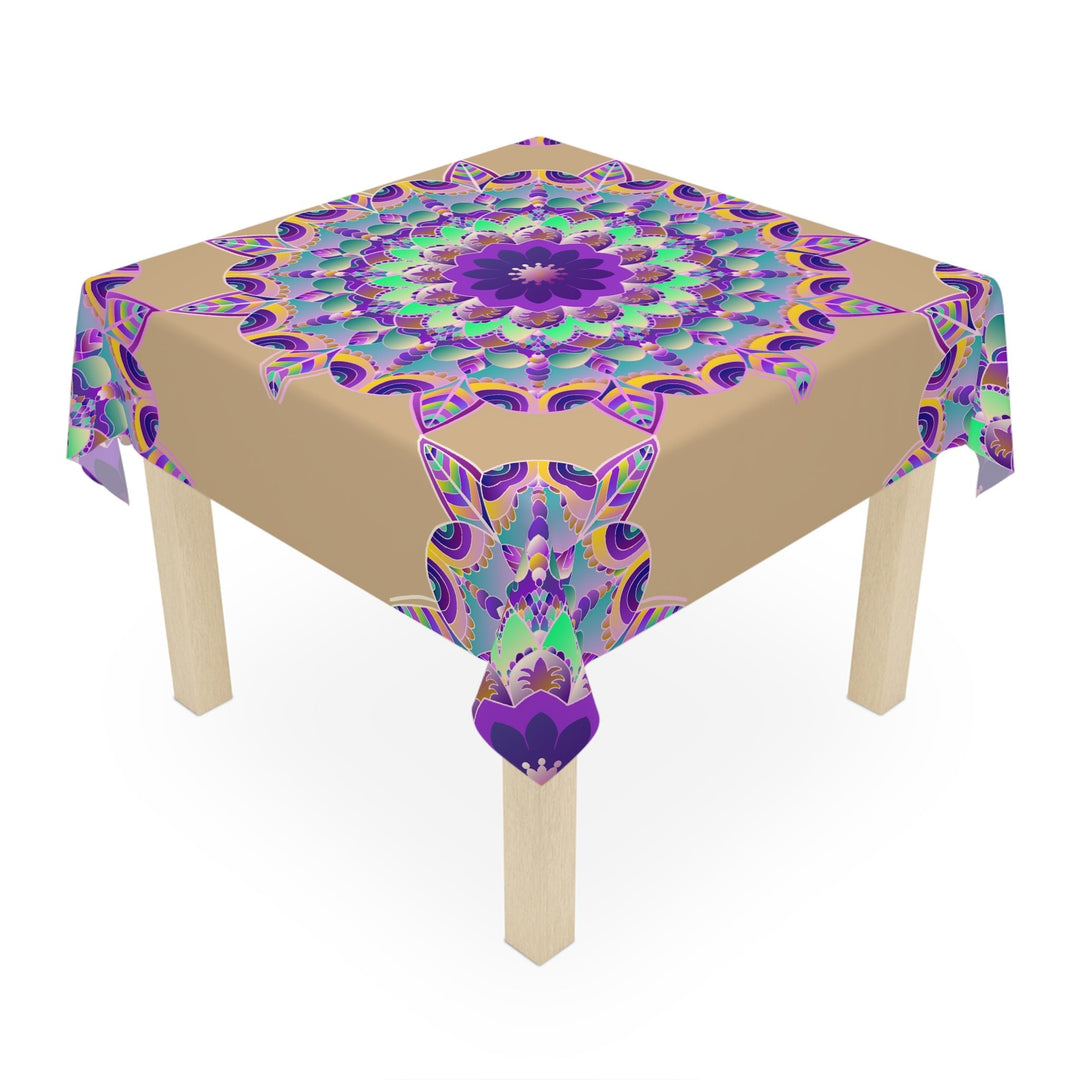 Vibrant Mandala Tablecloth - Sand Art Decor Home Decor - Blululi