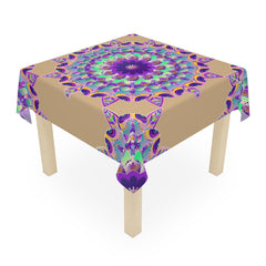 Vibrant Mandala Tablecloth - Sand Art Decor Home Decor - Blululi