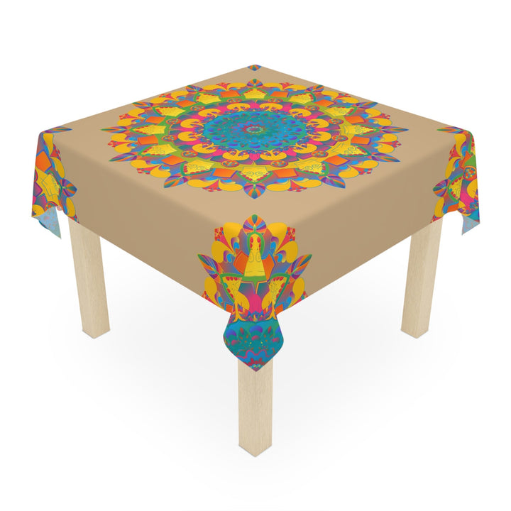 Vibrant Mandala Tablecloth - Sand Art Decor Home Decor - Blululi