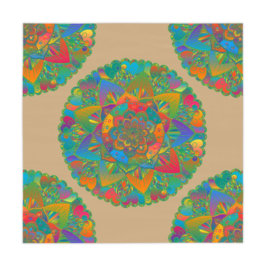 Vibrant Mandala Tablecloth - Sand Art Decor Home Decor - Blululi