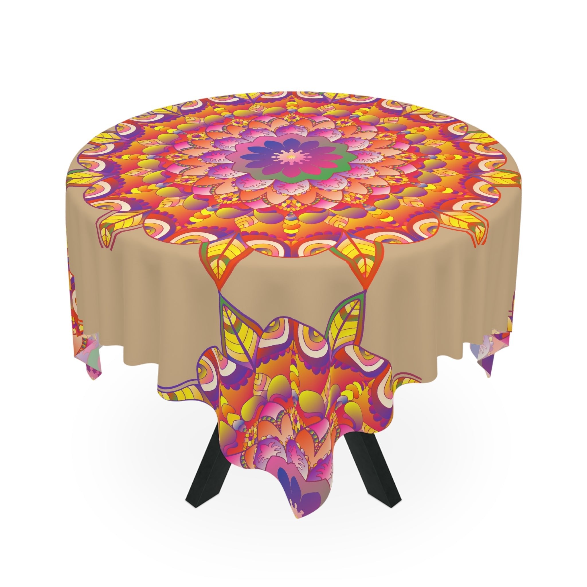 Vibrant Mandala Tablecloth - Sand Art Decor Home Decor - Blululi