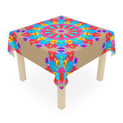 Vibrant Mandala Tablecloth - Sand Beach Design Home Decor - Blululi