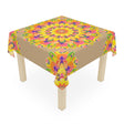 Vibrant Mandala Tablecloth - Sand, Bohemian Decor Home Decor - Blululi