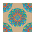 Vibrant Mandala Tablecloth - Sand, Boho Decor Home Decor - Blululi