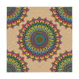 Vibrant Mandala Tablecloth - Sand, Circular Art Home Decor - Blululi