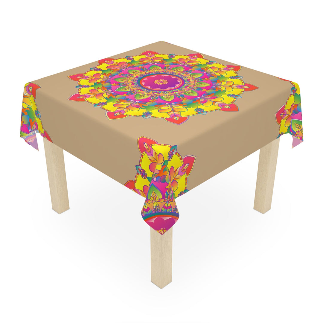 Vibrant Mandala Tablecloth - Sand & Color Home Decor - Blululi