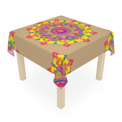 Vibrant Mandala Tablecloth - Sand & Color Home Decor - Blululi