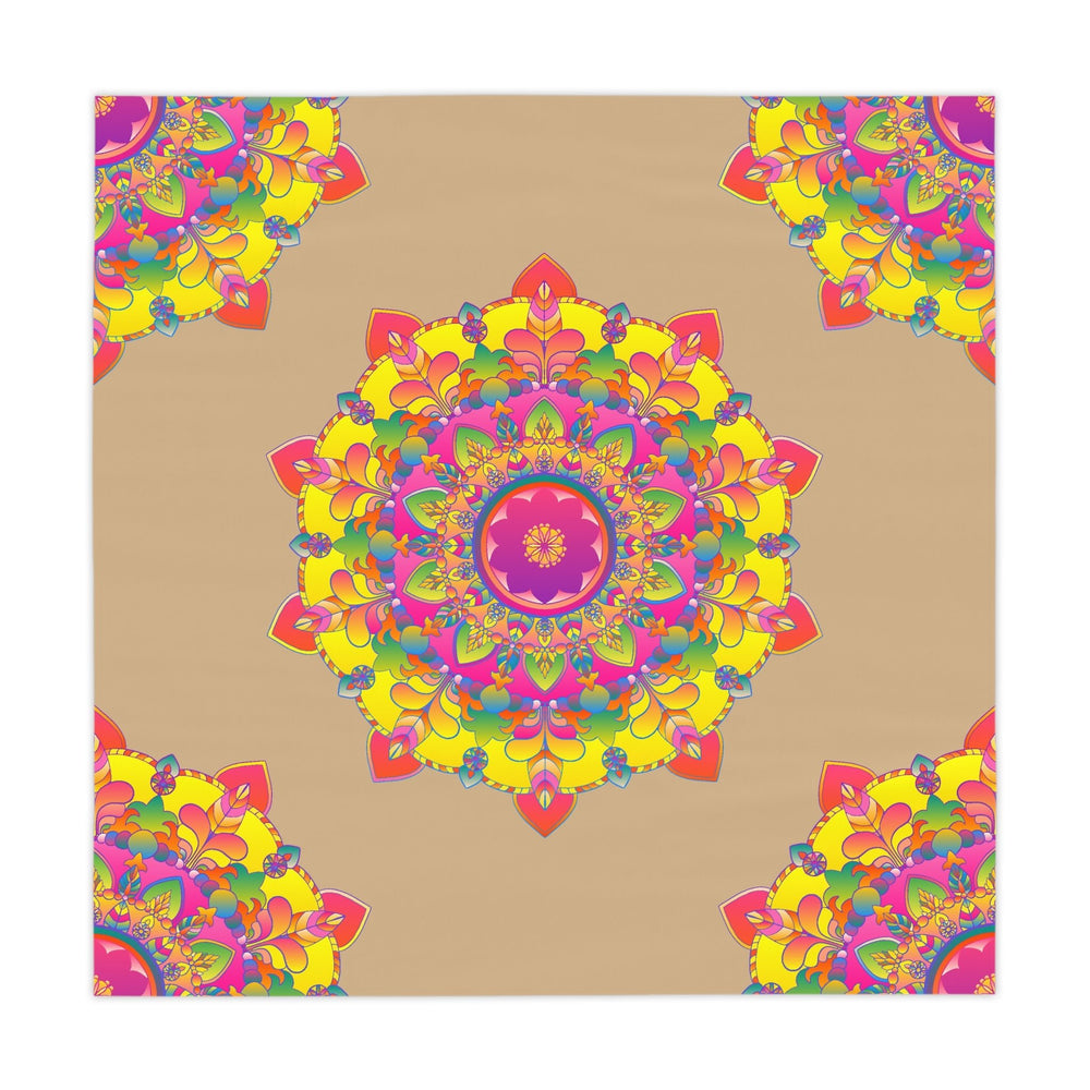Vibrant Mandala Tablecloth - Sand & Color Home Decor - Blululi